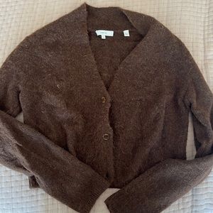 VINCE brown cardigan
